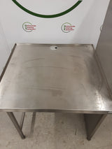 Stainless Steel Table, 90x80cm, Appliance Space Beneath (NCE6189)