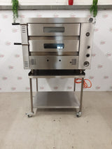 Kebab-King, By Caterbake Un-Used/New Twin Deck Pizza Oven On Stand - LPG  (NCE5598)