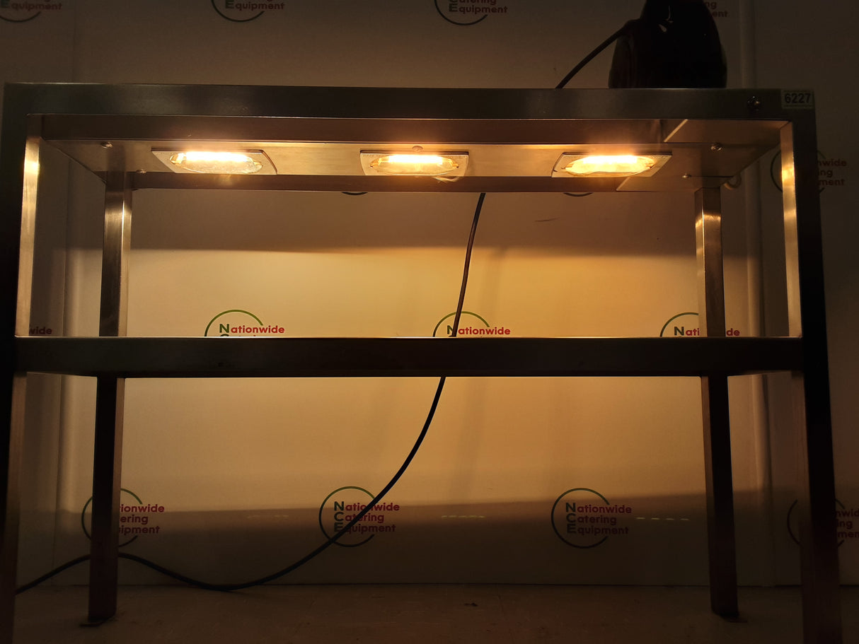 Stainless Steel Two Tier Tabletop (One Heated) Gantry 97x30cm (NCE6227)