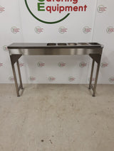 Stainless Steel Free-Standing Ice/Warm Water Gastronorm Well 140x30cm (NCE6215)