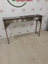 Stainless Steel Free-Standing Ice/Warm Water Gastronorm Well 140x30cm (NCE6215)