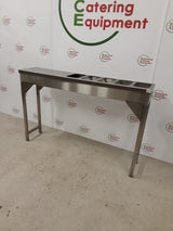 Stainless Steel Free-Standing Ice/Warm Water Gastronorm Well 140x30cm (NCE6215)