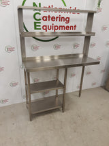 Stainless Steel Table With Shelves Above & Beneath 120x40cm (NCE6213)