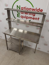 Stainless Steel Table With Shelves Above & Beneath 120x40cm (NCE6213)