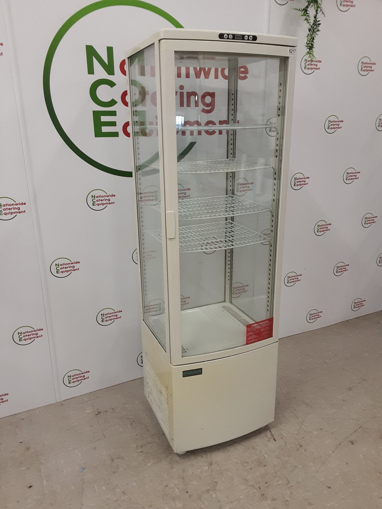 Polar White Floor Standing Uprght Display Fridge, Model- CB509 (NCE6217)