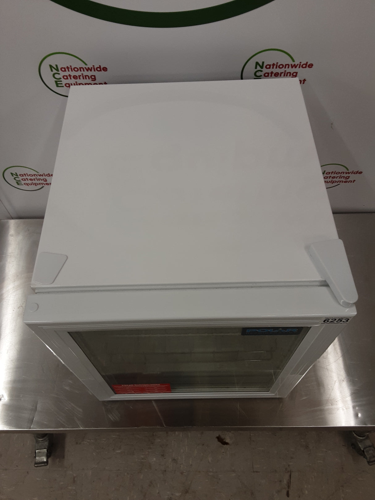 Un-used/New Polar White Tabletop Display Fridge, Model- DM071 (NCE6253)
