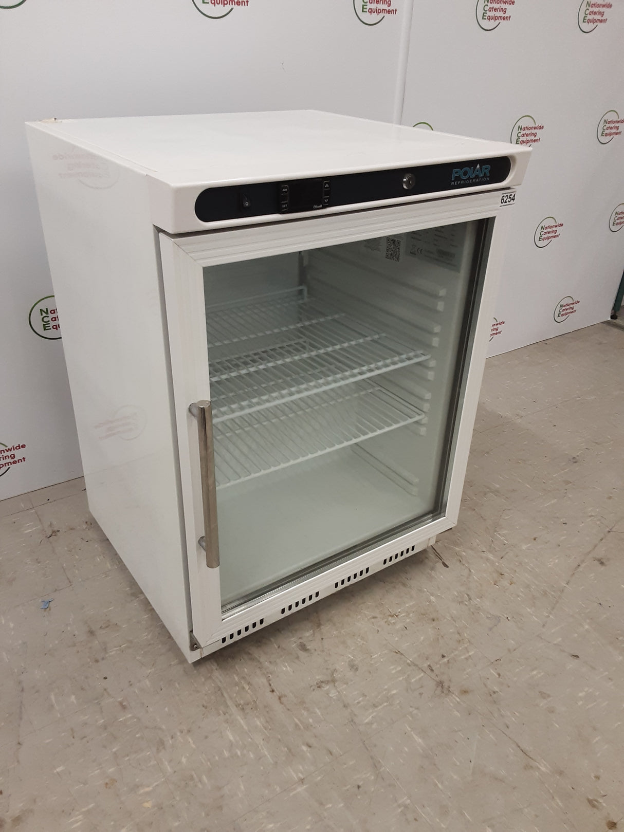White Polar Undercounter Display Fridge, Model- CD086 (NCE6254)