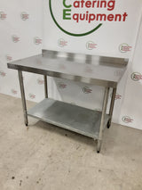Stainless Steel Vogue Table With Upstand 120x70cm(NCE6273)