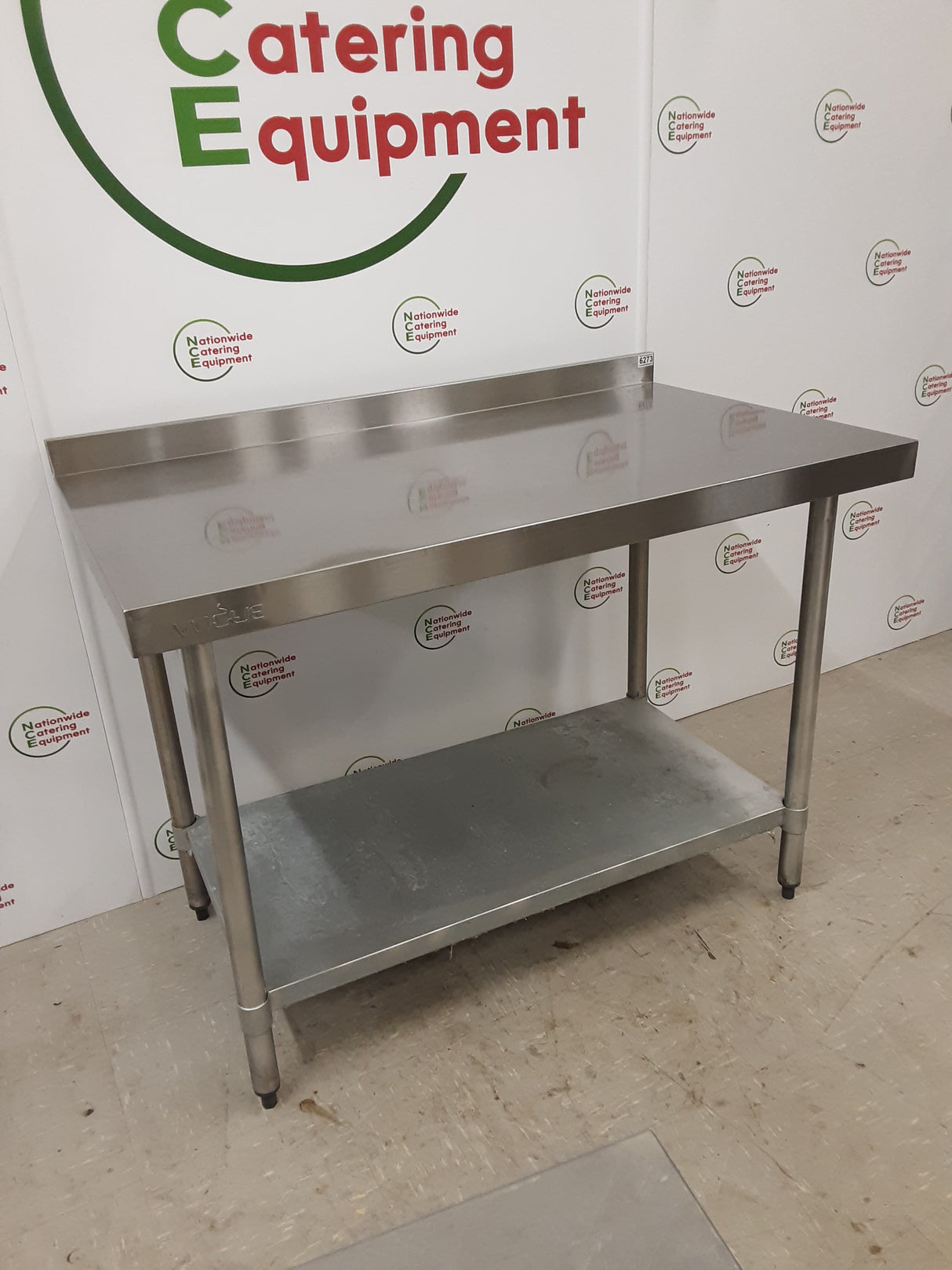 Stainless Steel Vogue Table With Upstand 120x70cm(NCE6273)
