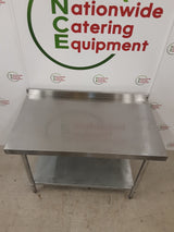 Stainless Steel Vogue Table With Upstand 120x70cm(NCE6273)