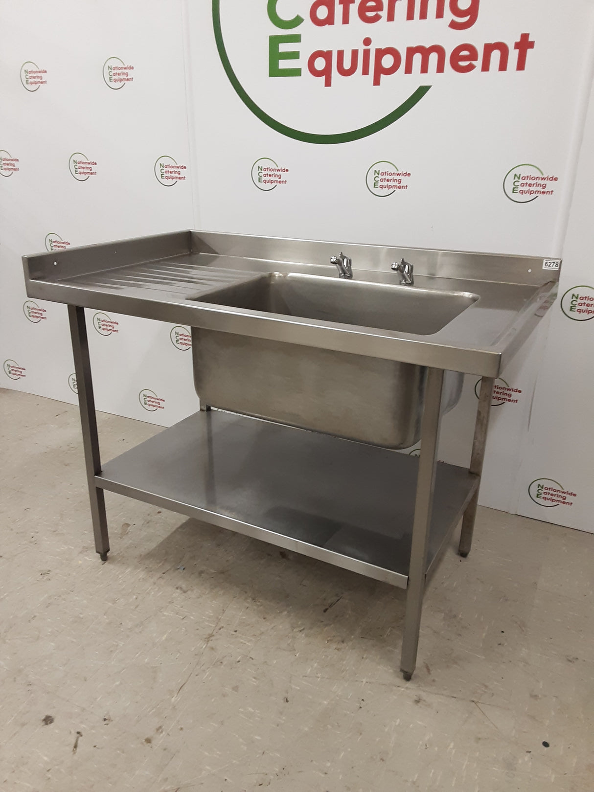 Stainless Steel Single Sink, 120x70cm, With New Lever Taps (NCE6278)