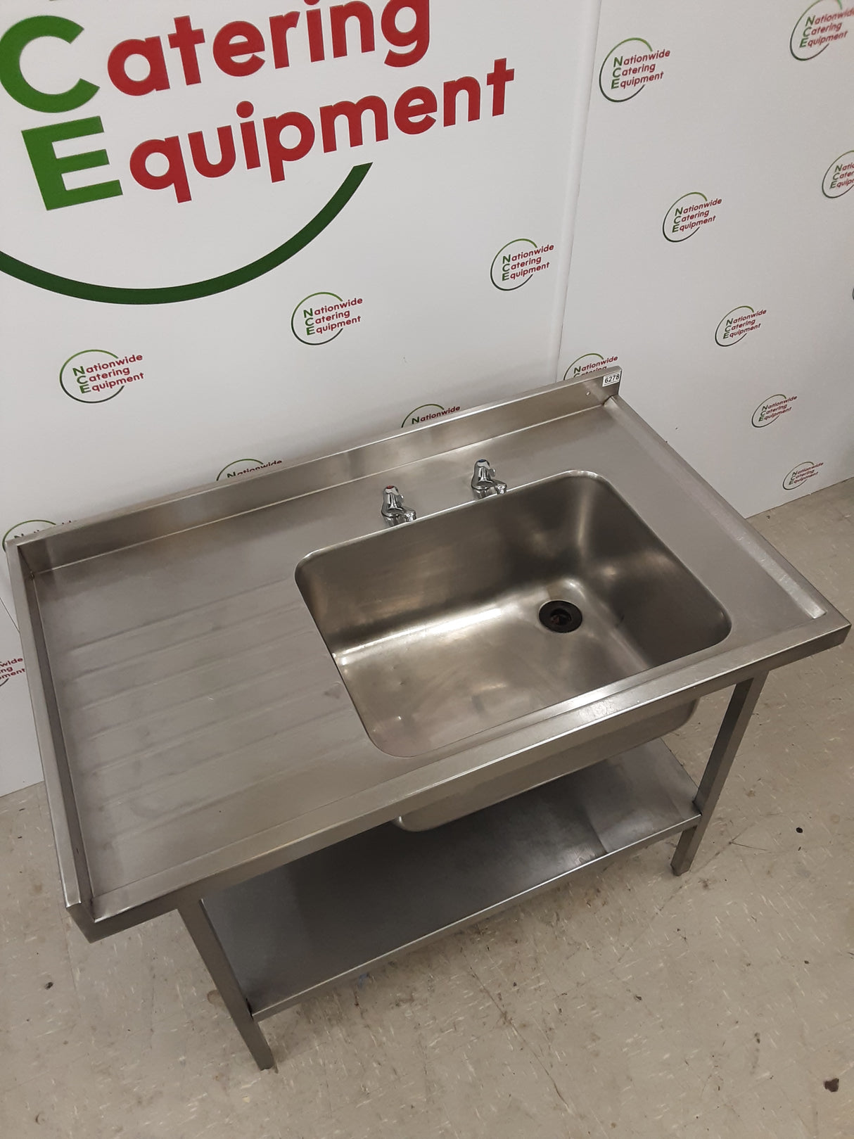 Stainless Steel Single Sink, 120x70cm, With New Lever Taps (NCE6278)