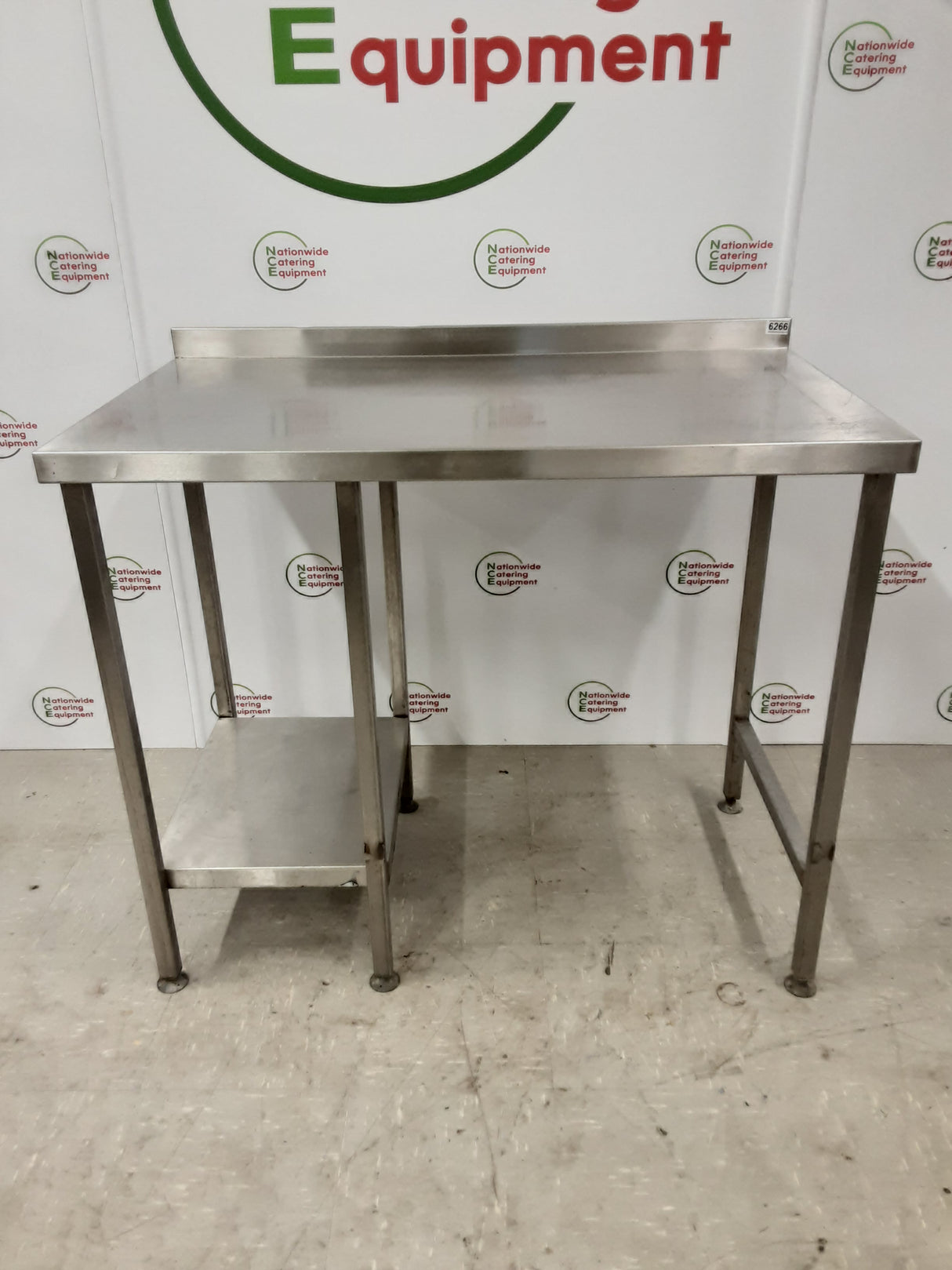 Stainless Steel Table With Appliance Space 100x65cm (NCE6266)