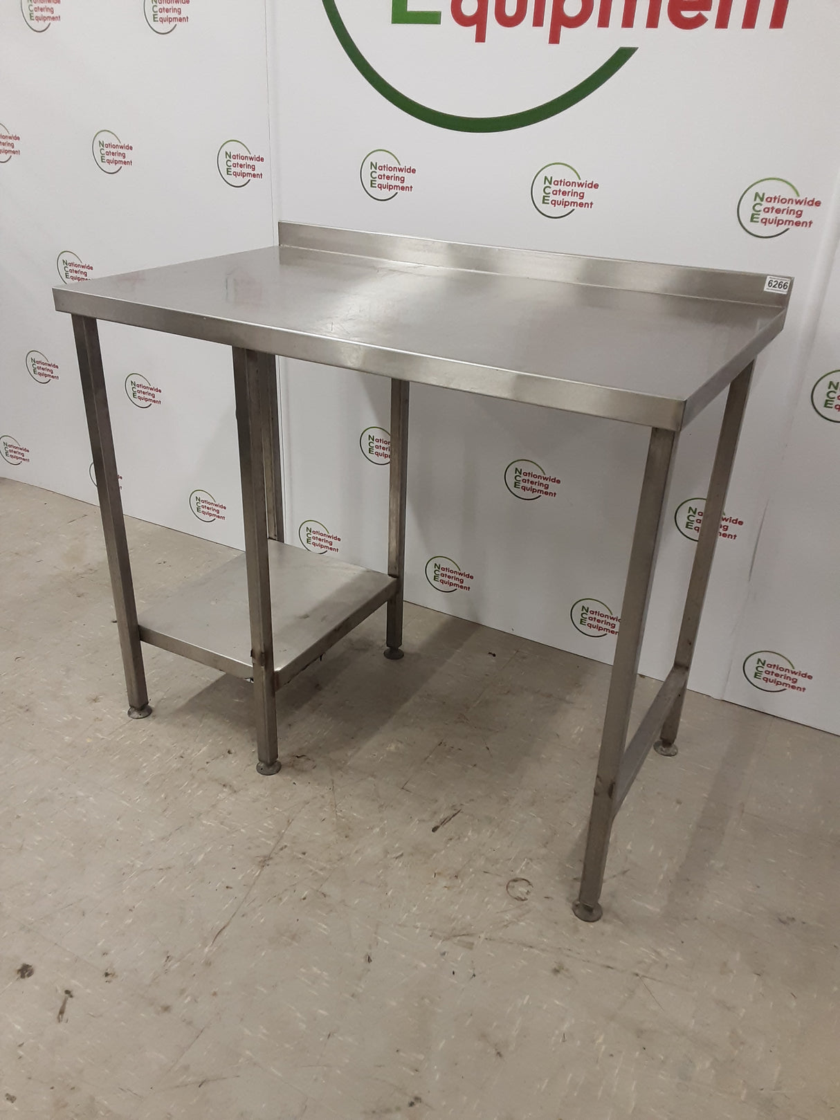 Stainless Steel Table With Appliance Space 100x65cm (NCE6266)