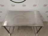 Stainless Steel Table On Wheels With Appliance Space 129x70cm (NCE6298)