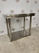 Low Stainless Steel Table/Equipment Stand- CLEARANCE 80x50cm (NCE6337)