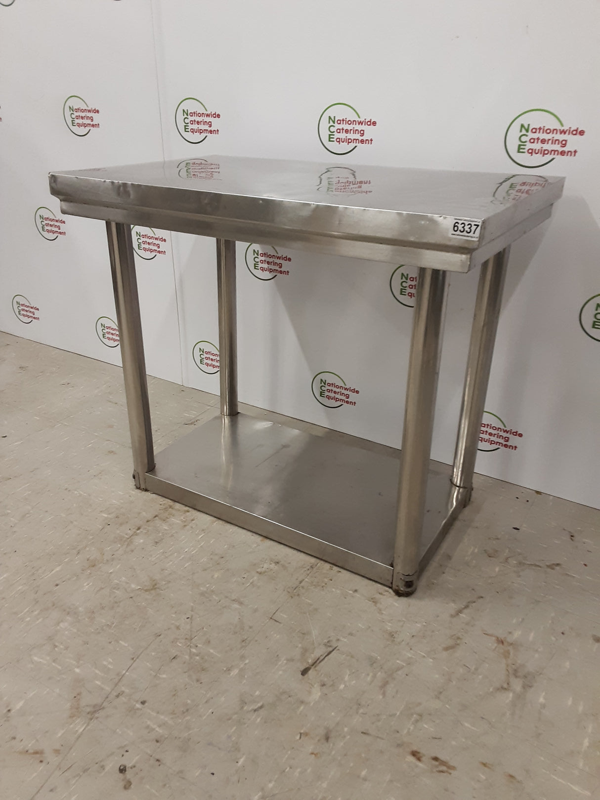 Low Stainless Steel Table/Equipment Stand- CLEARANCE 80x50cm (NCE6337)