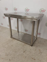 Low Stainless Steel Table/Equipment Stand- CLEARANCE 80x50cm (NCE6337)