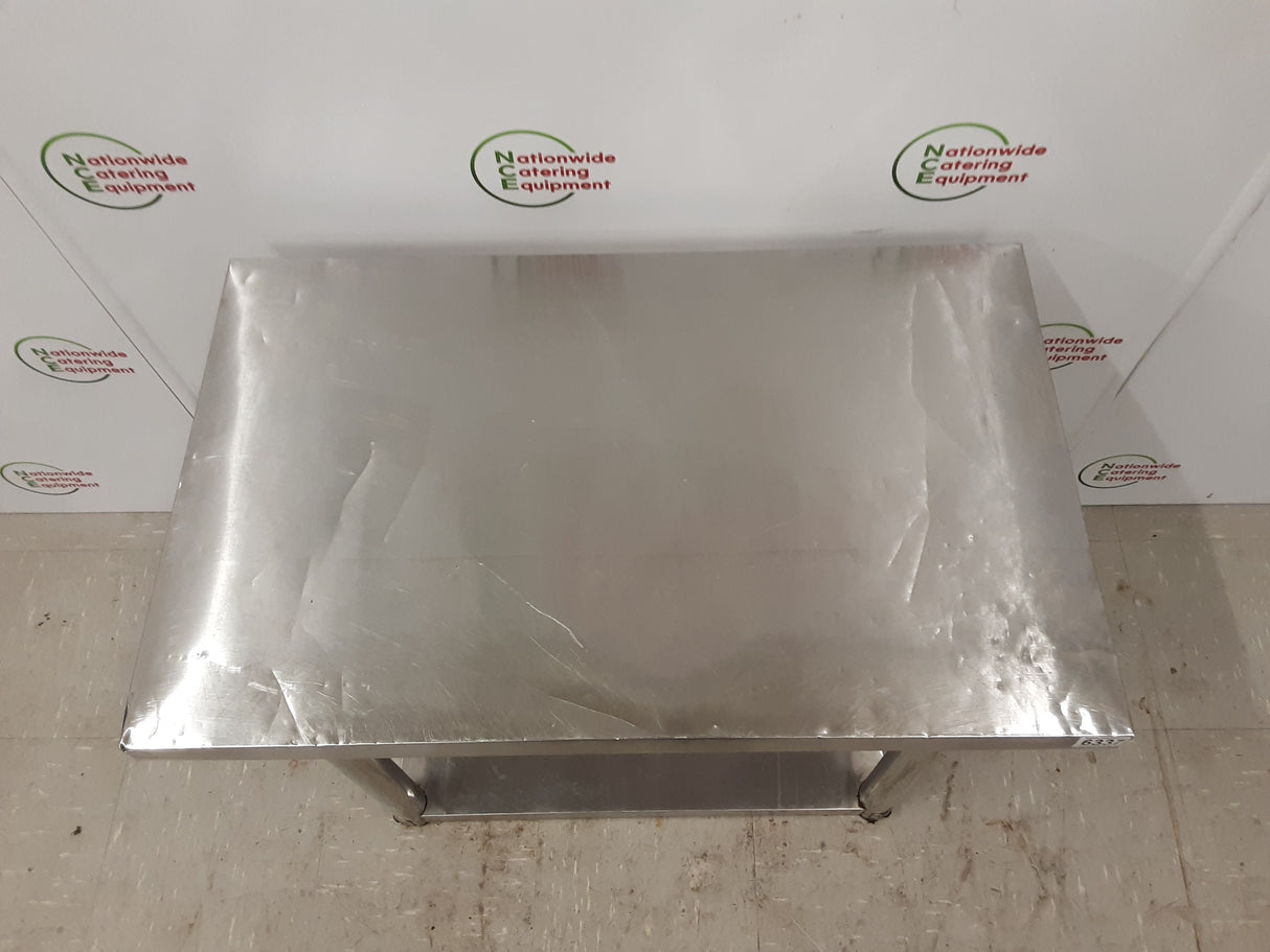 Low Stainless Steel Table/Equipment Stand- CLEARANCE 80x50cm (NCE6337)