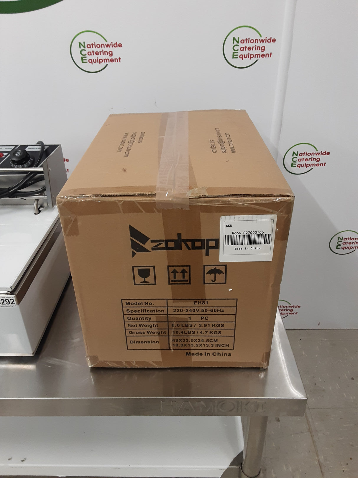 Zokop Single Tank Tabletop Electric (13amp) Fryer, Un-Used/New (NCE6292)