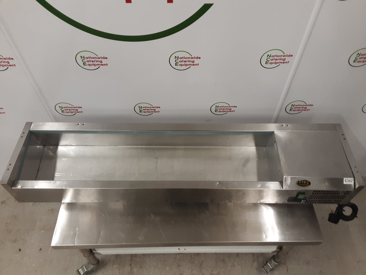 King Refrigeration 150cm Tabletop Toppings Fridge With Containers. Model- Cristal114 (NCE6342)