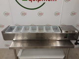 King Refrigeration 150cm Tabletop Toppings Fridge With Containers. Model- Cristal114 (NCE6342)