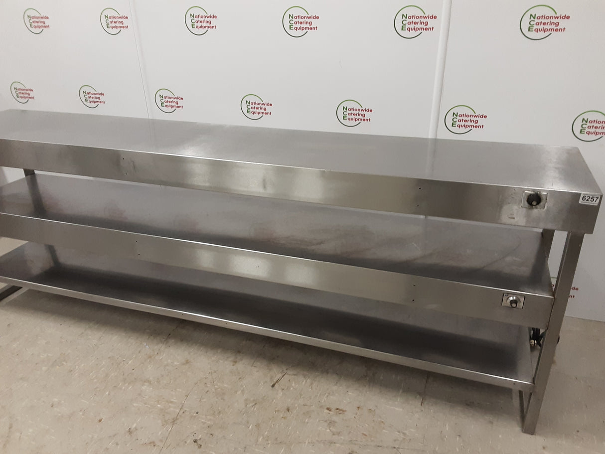 Stainless Steel Tabletop Three Tier (Two Heated) Gantry, 216cm, 13amp (NCE6257)