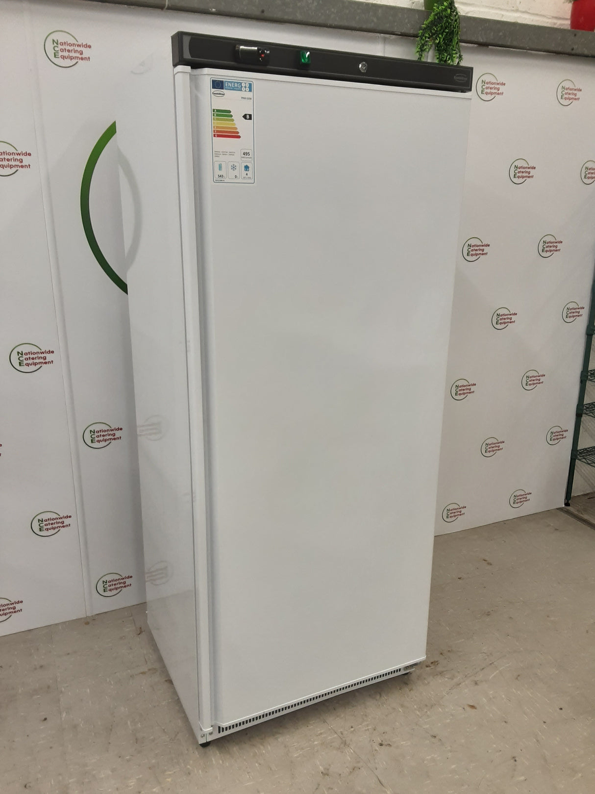Combisteel White 600L Single Upright Fridge- B-Grade, Model- 7950.5330 (NCE6348)