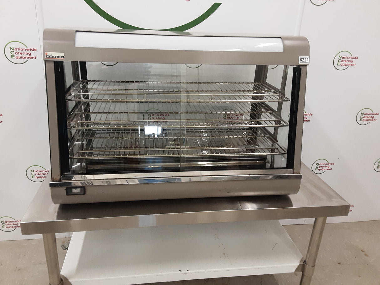 Infernus Tabletop Pie Warmer/Hot Food Display Cabinet, 13amp, Model-R-60-1 (NCE6221)