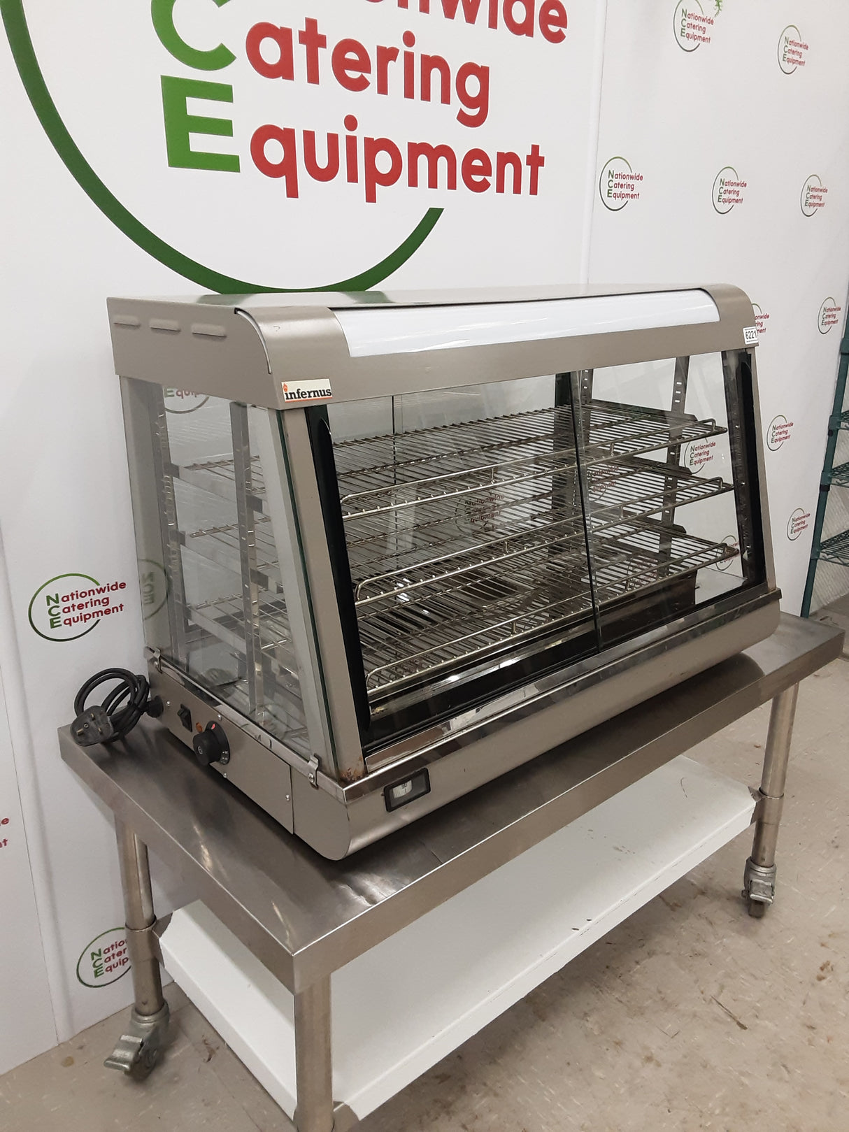Infernus Tabletop Pie Warmer/Hot Food Display Cabinet, 13amp, Model-R-60-1 (NCE6221)