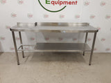 Stainless Steel Table 180x60cm (NCE6364)