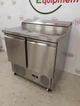 Gastroline Two Door Counter Fridge With Toppings Opening, Model- RGP046 (NCE6367)