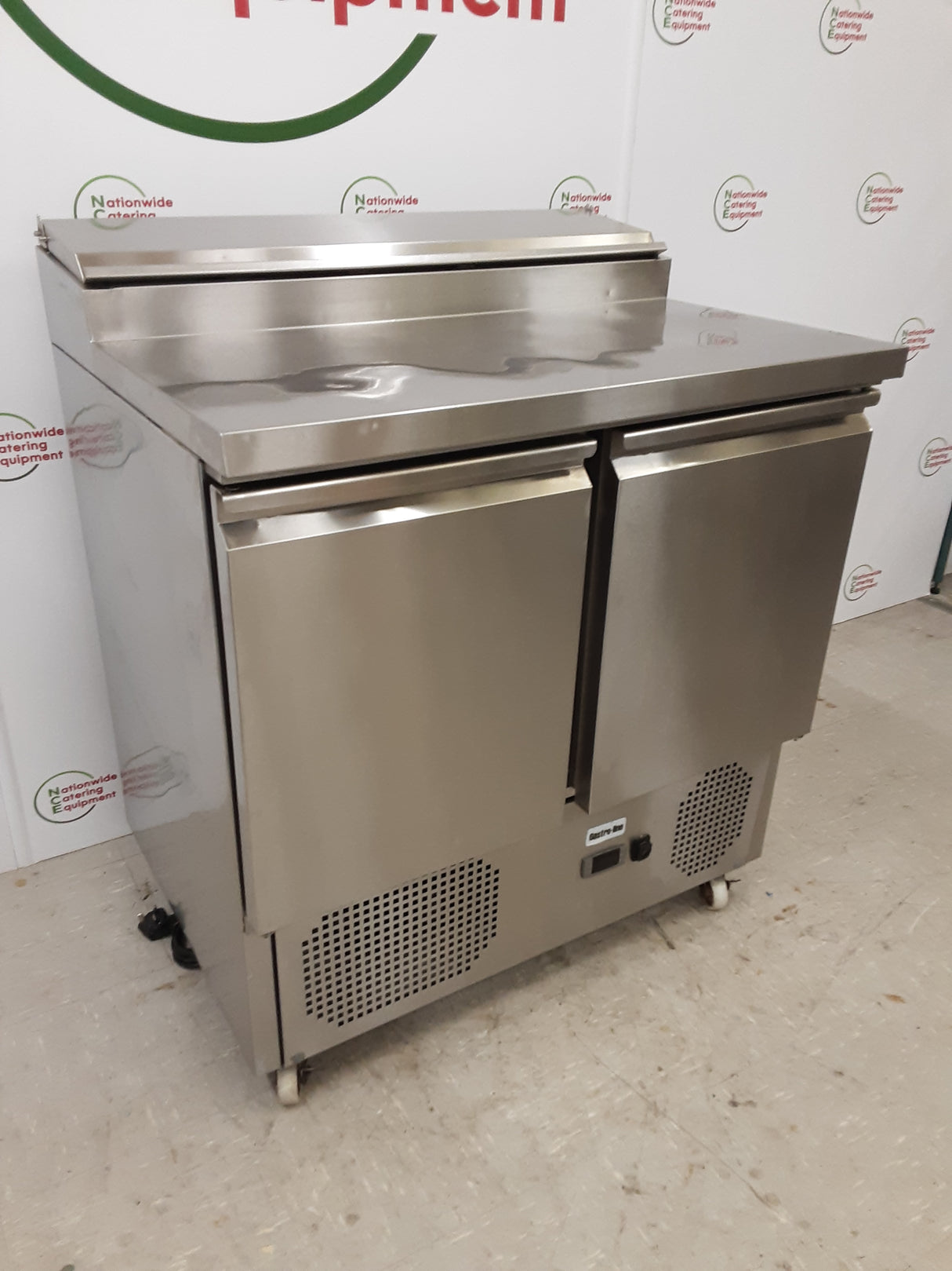 Gastroline Two Door Counter Fridge With Toppings Opening, Model- RGP046 (NCE6367)