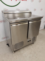 Gastroline Two Door Counter Fridge With Toppings Opening, Model- RGP046 (NCE6367)