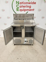 Gastroline Two Door Counter Fridge With Toppings Opening, Model- RGP046 (NCE6367)