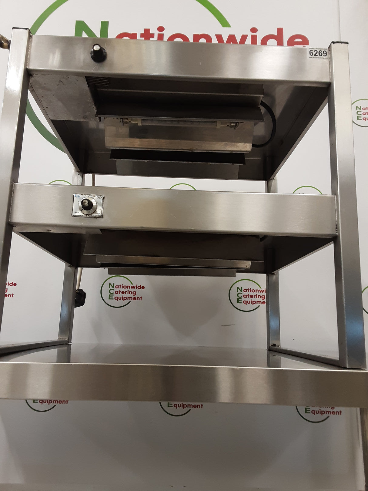 Stainless Steel Two Tier Gantry, 13amp- 60x50cm (NCE6269)