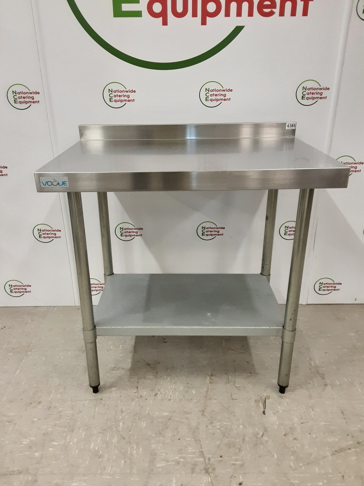 Vogue Stainless Steel Table 90x65cm With Upstand (NCE6385)