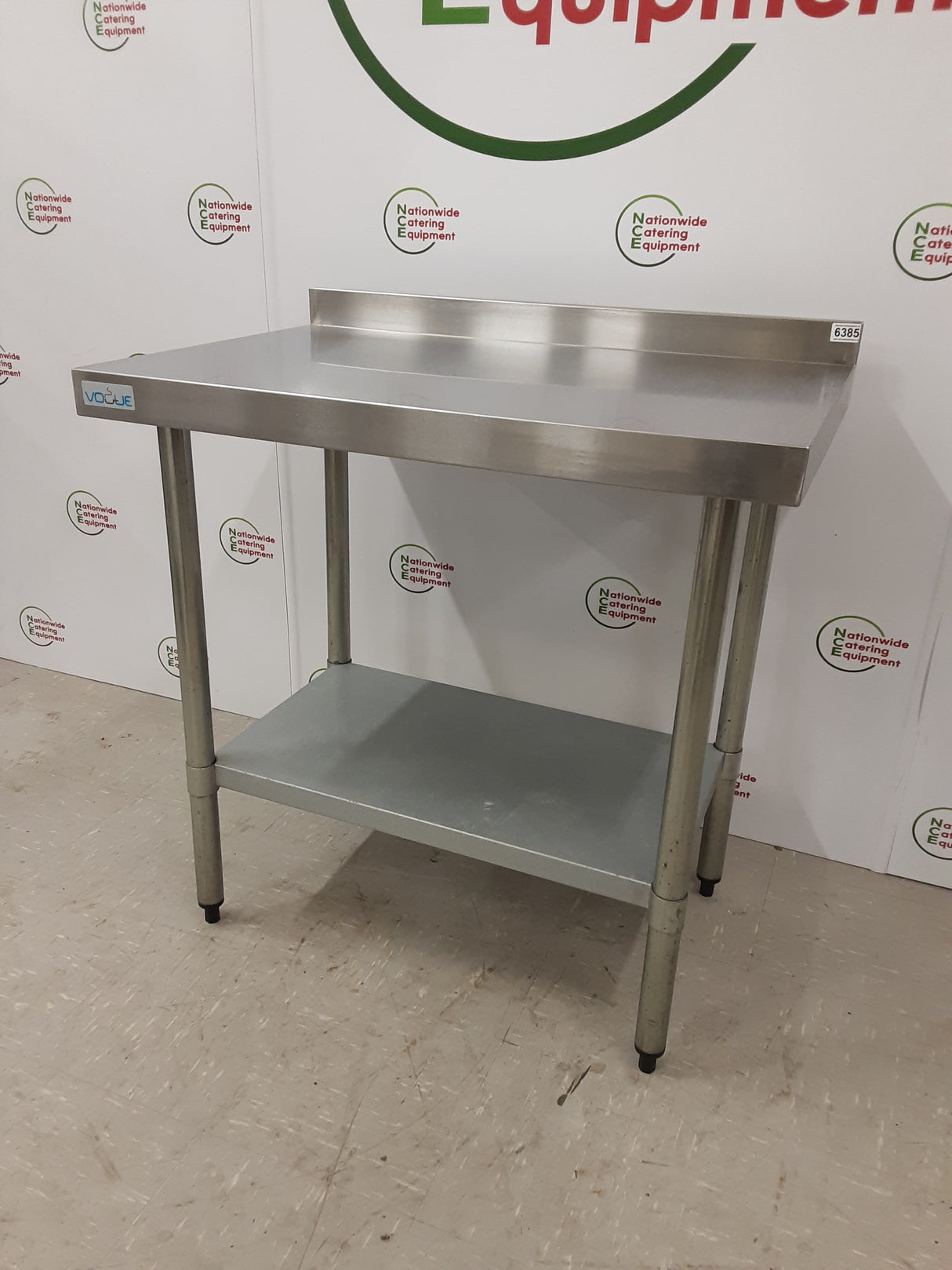 Vogue Stainless Steel Table 90x65cm With Upstand (NCE6385)