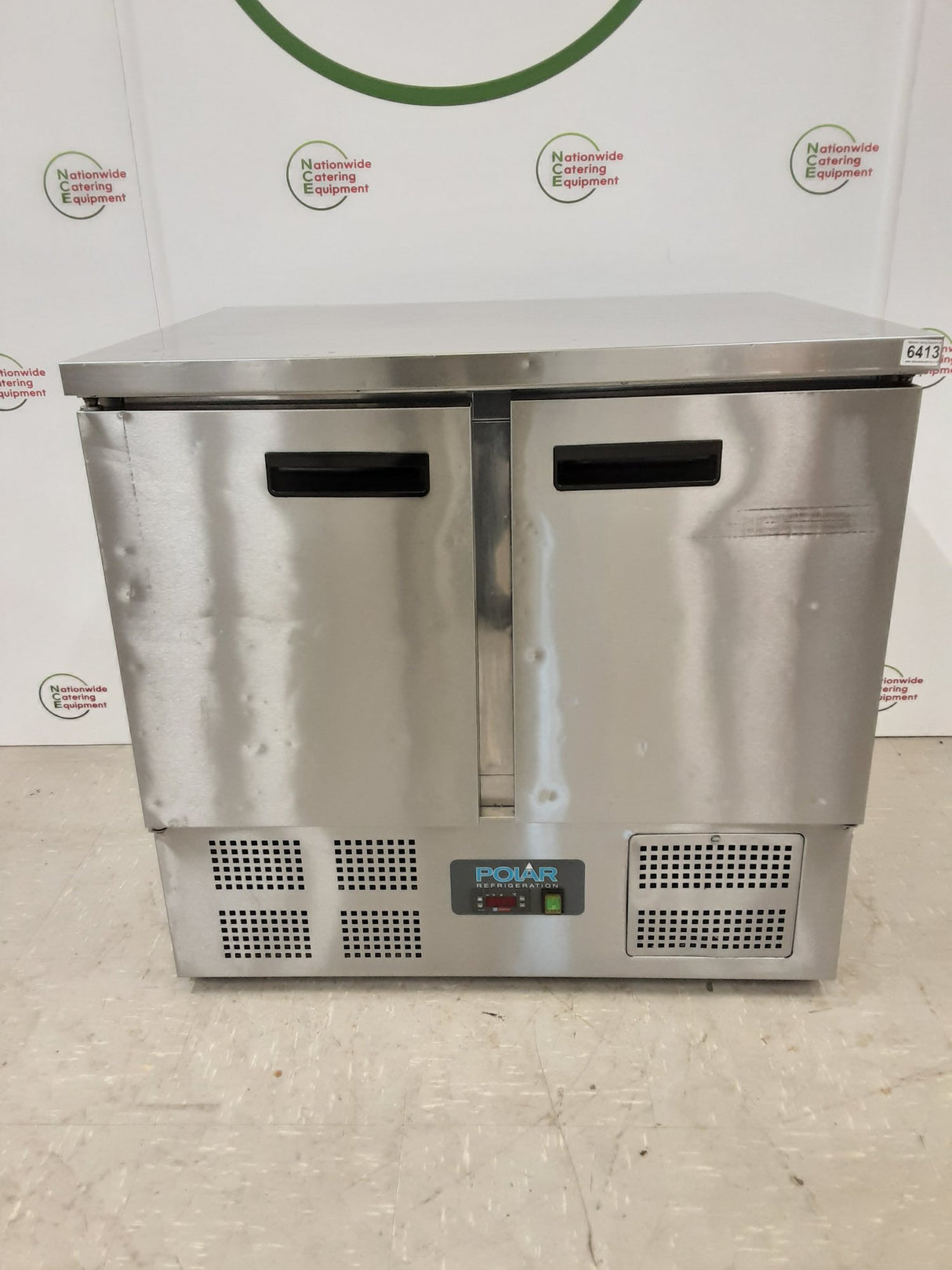 Polar Two Door Flat Counter Fridge, Model- U636 (NCE6413)