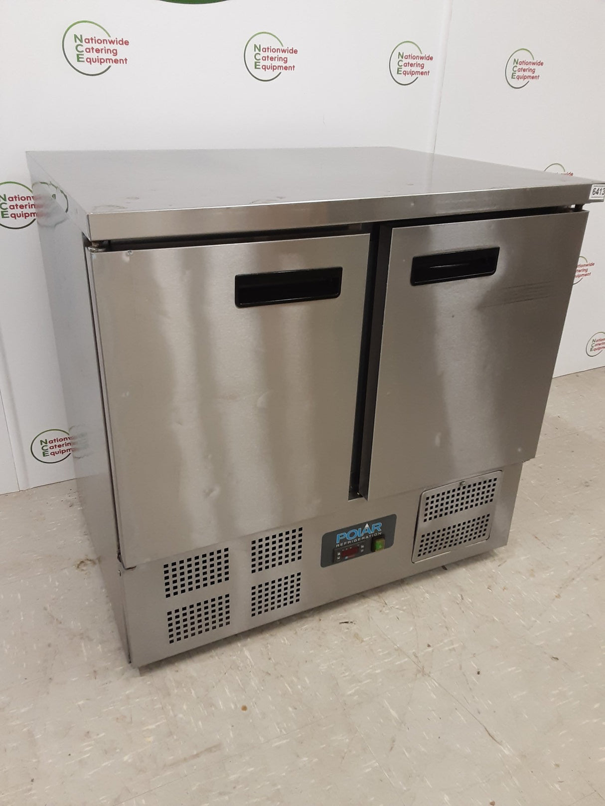 Polar Two Door Flat Counter Fridge, Model- U636 (NCE6413)