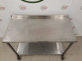 Stainless Steel Table On Wheels 120x60cm (NCE6441)