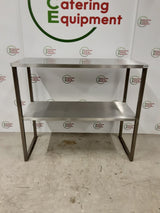 Stainless Steel Two Tier Ambient Tabletop Shelving Unit 115x50cm (NCE6433)