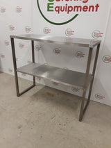 Stainless Steel Two Tier Ambient Tabletop Shelving Unit 115x50cm (NCE6433)