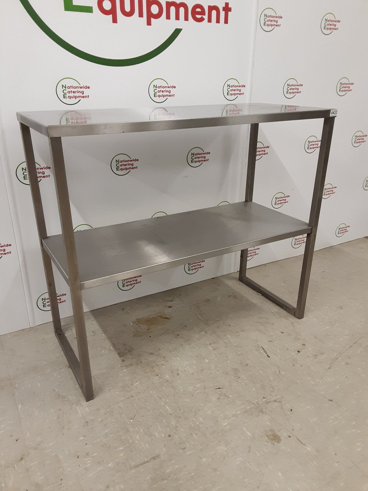 Stainless Steel Two Tier Ambient Tabletop Shelving Unit 115x50cm (NCE6433)
