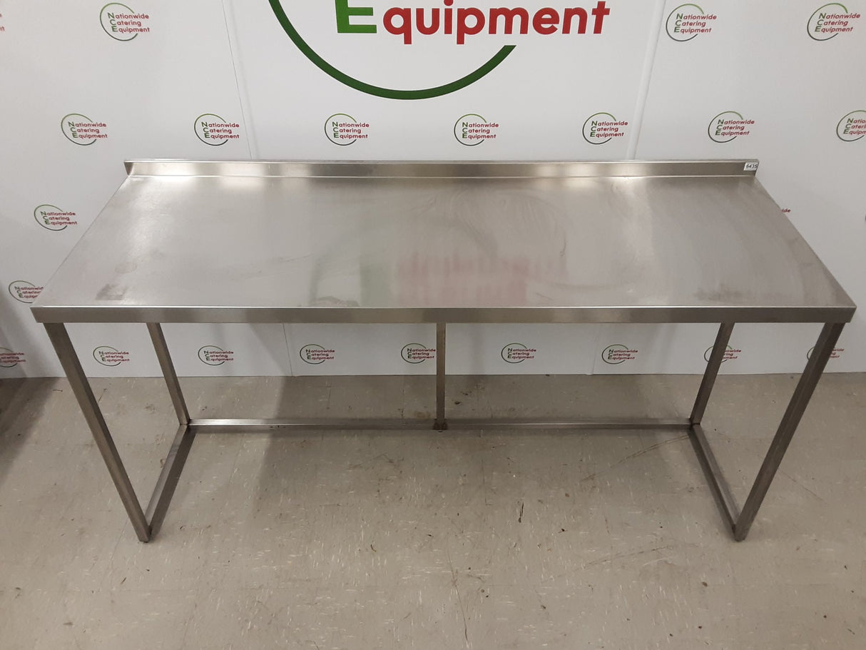 Stainless Steel Table With Appliance Space 195x70cm (NCE6435)