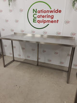 Stainless Steel Table With Appliance Space 195x70cm (NCE6435)
