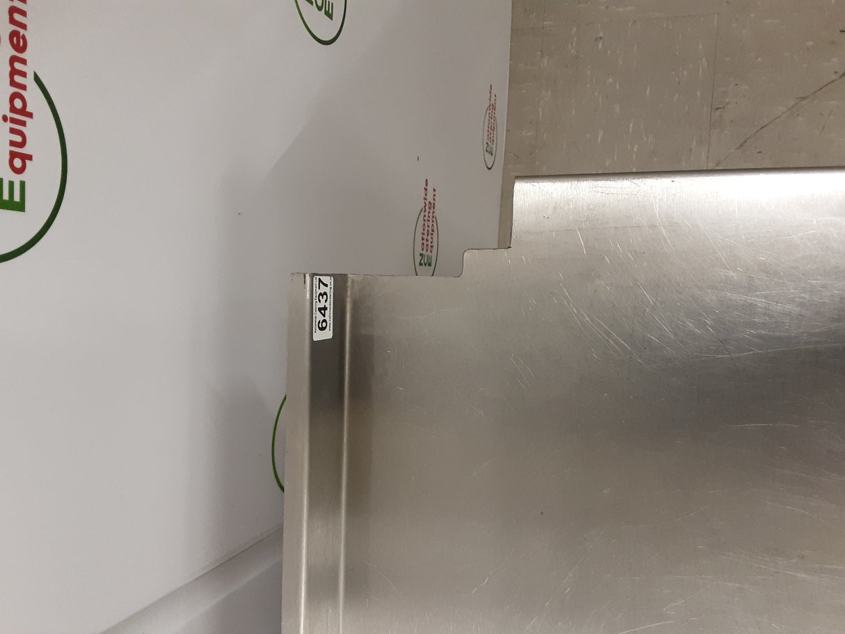 Stainless Steel Table With Two Lower Shelves 175x70cm (NCE6437)