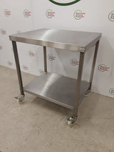 Stainless Steel Table On Wheels 80x65cm (NCE6434)