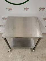 Stainless Steel Table On Wheels 80x65cm (NCE6434)