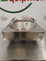 Stainless Steel Large Wash Hand Basin With New Lever Taps (NCE6438)